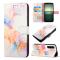  Sony Xperia 1 IV Fodral Marmor Galaxy Vit