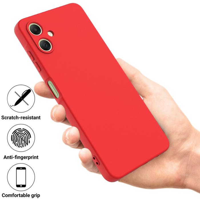Bild 2,  Samsung Galaxy A07 Skal Liquid Silikon Röd