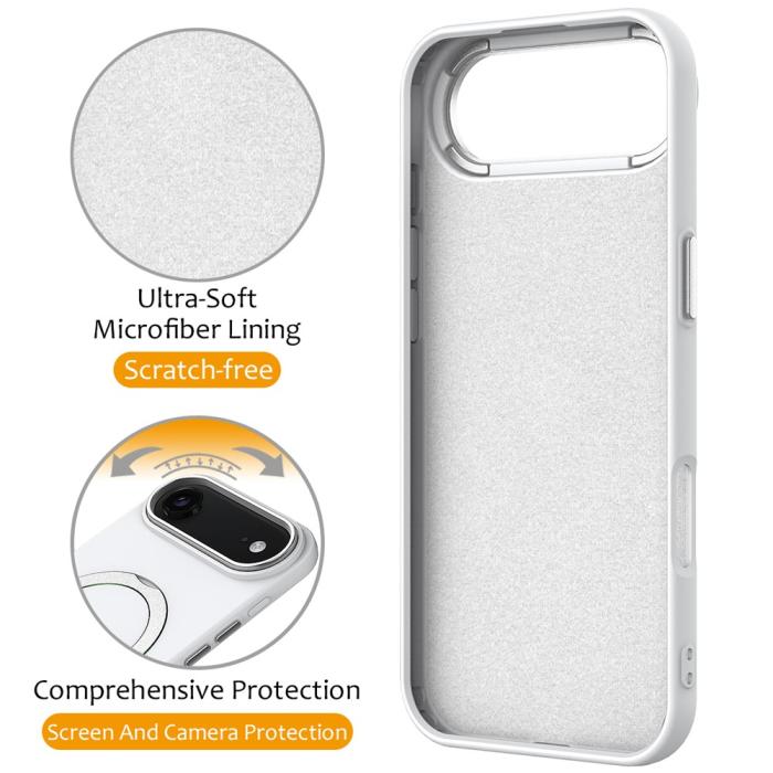 Bild 3,  iPhone Air Skal MagSafe Kickstand Hybrid Vit
