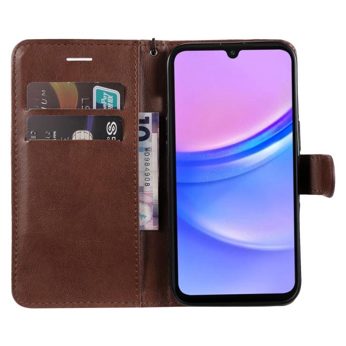 Bild 2,  Samsung Galaxy A16 Fodral Läder Brun