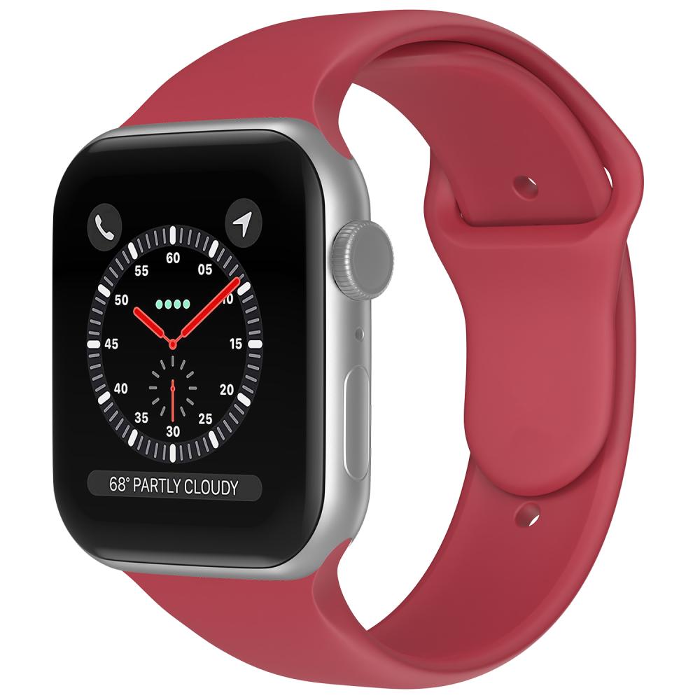 ColorPop Apple Watch 38/40/41/42 mm Silikon Armband (S/M) Crimson