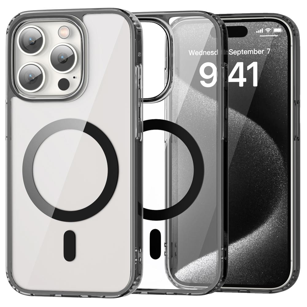 ColorPop ColorPop iPhone 15 Pro Max Skal CH MagSafe Transparent/Svart