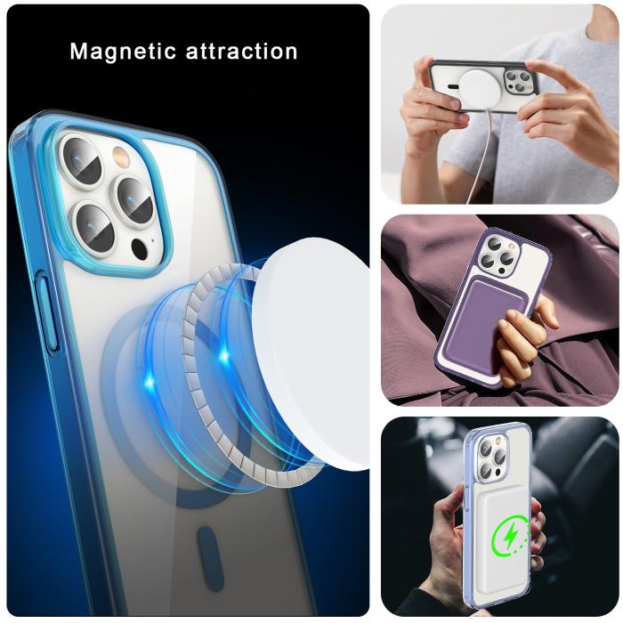 Bild 6, ColorPop ColorPop iPhone 13 Pro Max Skal CH MagSafe Transparent/Titanium