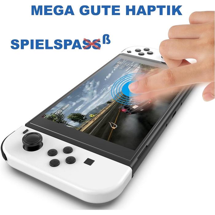 Bild 4,  Nintendo Switch 2-PACK Skärmskydd Heltäckande Härdat Glas