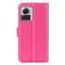  Motorola Edge 30 Ultra 5G Fodral Litchi Läder Rosa