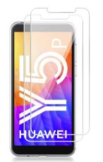  Huawei Y5p - 2-Pack - Sk&auml;rmskydd i H&auml;rdat Glas
