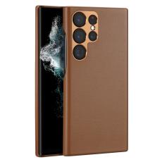 DUX DUCIS DUX DUCIS Galaxy S23 Ultra Skal Grit L&auml;derbelagt Brun