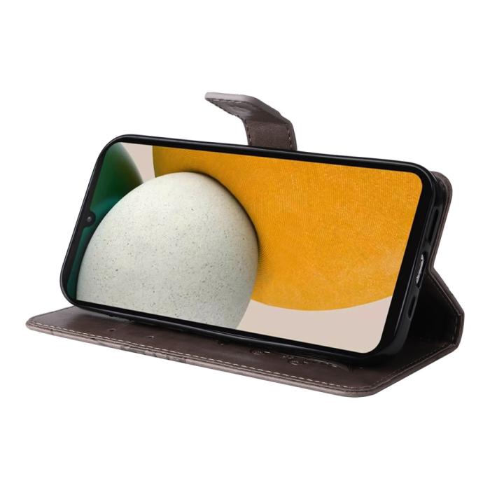 Bild 3,  Samsung Galaxy A15 5G Fodral Fjäril Tryck Grå