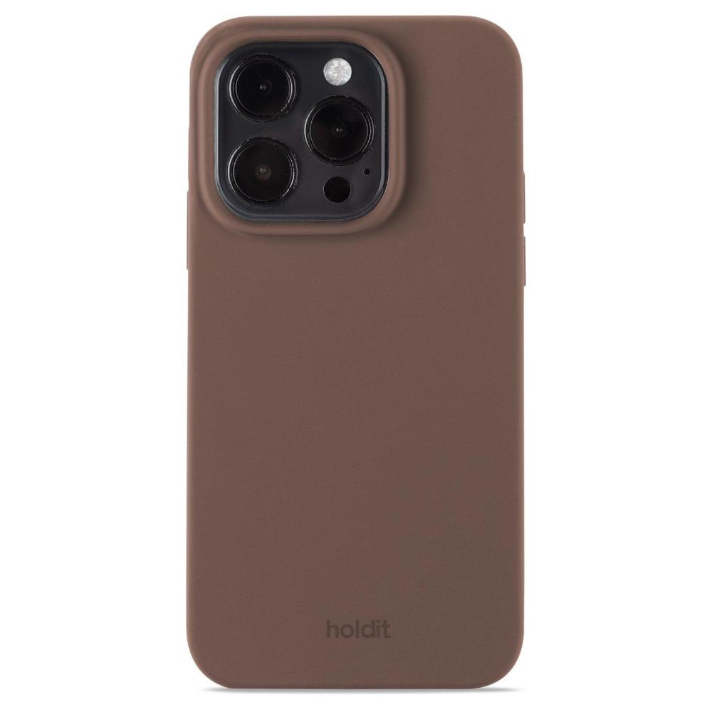 holdit holdit iPhone 14 Pro Mobilskal Silikon Dark Brown