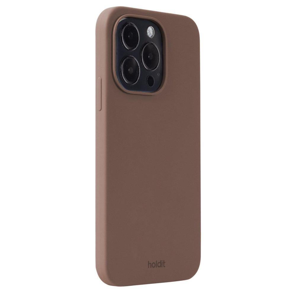 holdit holdit iPhone 14 Pro Mobilskal Silikon Dark Brown