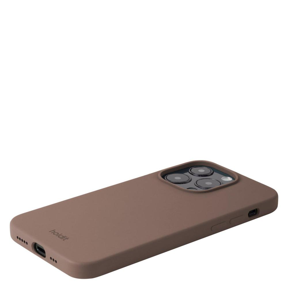 holdit holdit iPhone 14 Pro Mobilskal Silikon Dark Brown