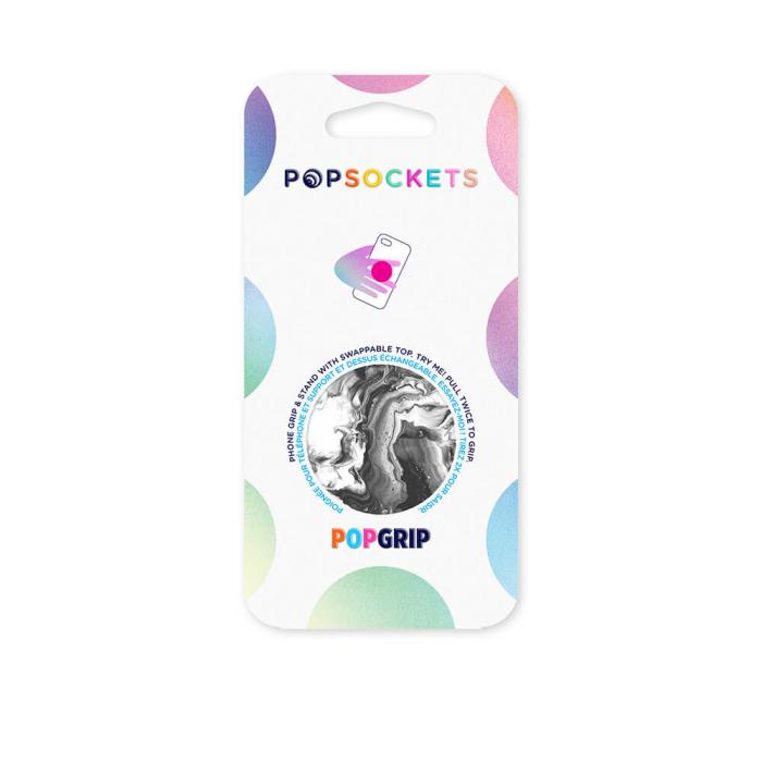 Bild 2, PopSockets PopSockets Avtagbart Grip med Ställfunktion Ghost Marble