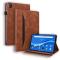  Lenovo Tab M10 Plus Gen 3 Fodral Frontficka Och Pennhållare Brun