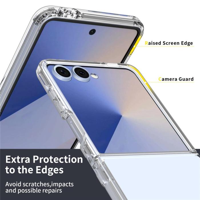 Bild 3,  Samsung Galaxy Z Flip 8 Skal Stöttåligt TPU Transparent