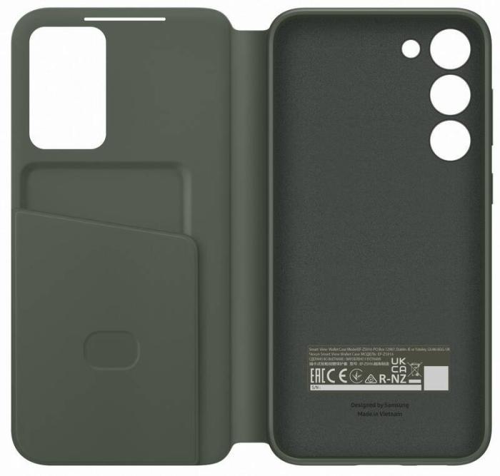 Bild 2, Samsung Samsung Galaxy S23 Plus Fodral Clear View Khaki