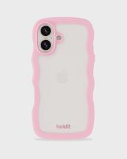 holdit holdit iPhone 16 Plus Skal Wavy Pink/Transparent
