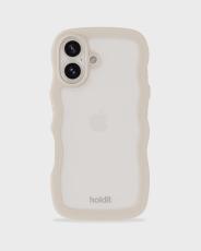 holdit holdit iPhone 16 Plus Skal Wavy Light Beige/Transparent