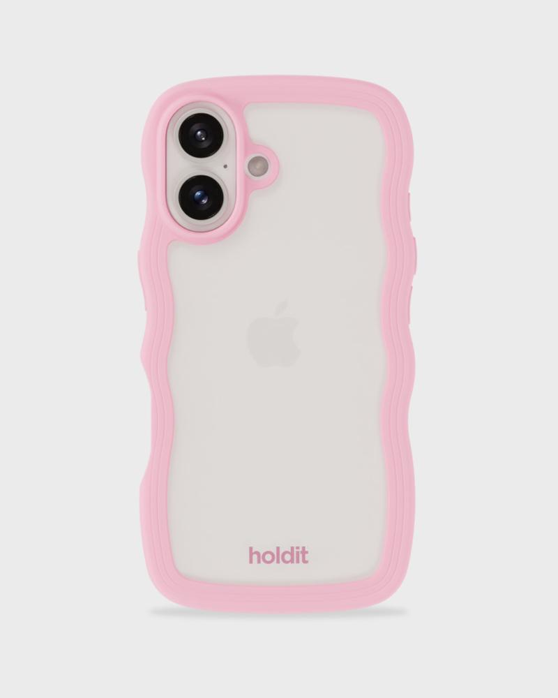holdit holdit iPhone 16 Plus Skal Wavy Pink/Transparent