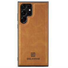 DG.MING DG.MING Galaxy S24 Ultra Skal L&auml;derbelagt Brun