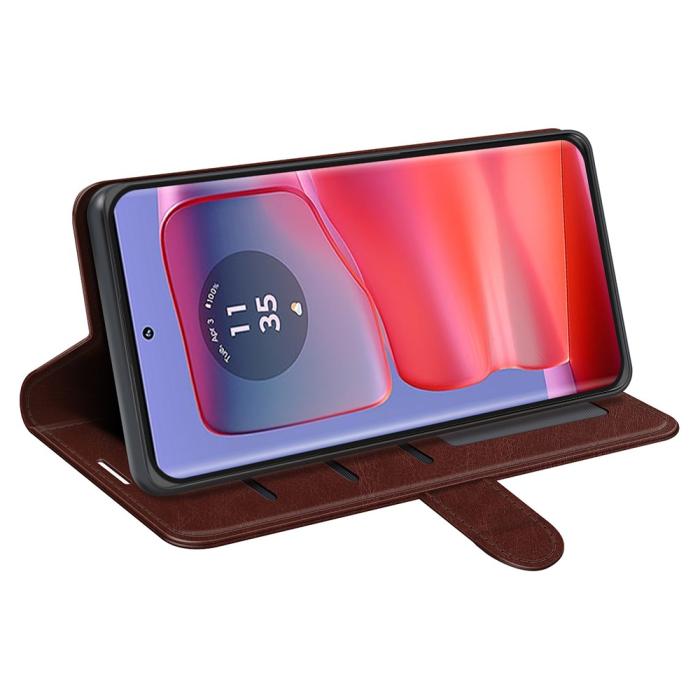 Bild 3,  Motorola Edge 50 Pro 5G Crazy Horse Fodral Brun