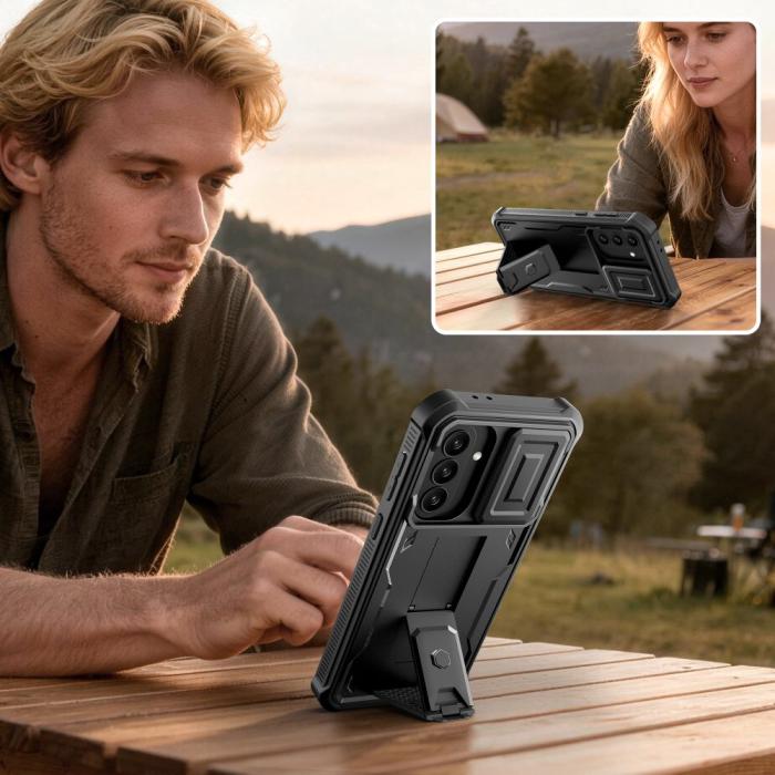Bild 3, Tech-Protect Tech-Protect Galaxy A37 / A36 2-SET Skal Kevlar Cam+ Svart