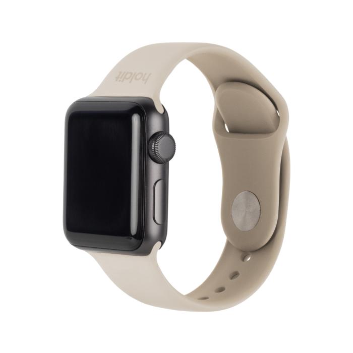 Bild 2, holdit holdit Armband Silikon Apple Watch 38/40/41/42 mm Light Beige