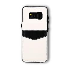  Samsung S8 Plus - L&auml;derskal med korth&aring;llare - Vit
