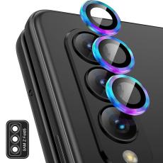 ENKAY ENKAY Galaxy Z Fold 5 Linsskydd Aluminium H&auml;rdat Glas Fade