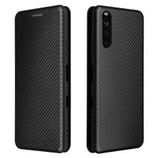  Sony Xperia 10 III - Kolfiber Textur Fodral - Svart