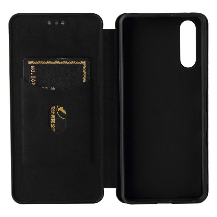 Bild 5,  Sony Xperia 10 III - Kolfiber Textur Fodral - Svart