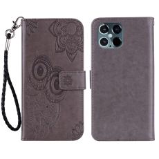  iPhone 13 Pro Max - Owl L&auml;der Fodral - Gr&aring;