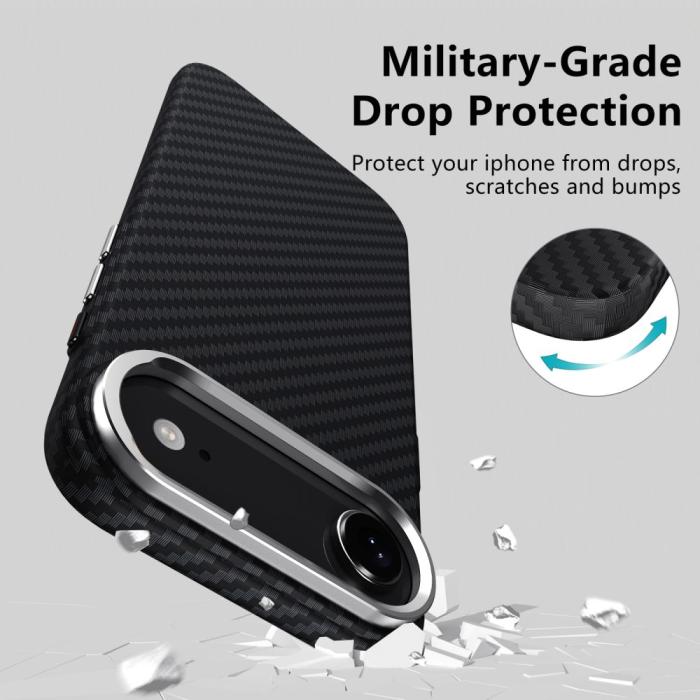 Bild 5, Tech-Protect Tech-Protect iPhone Air Skal MagSafe ION Carbon Svart