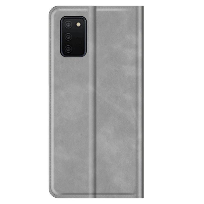 Bild 3,  Samsung Galaxy A03s Magnetisk Flip Fodral Grå