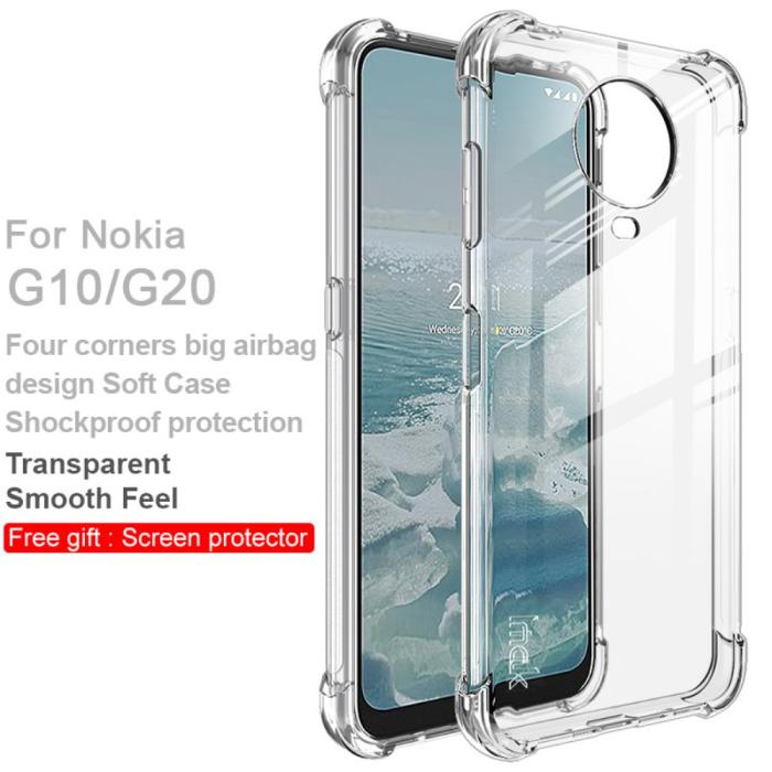 Bild 2, IMAK IMAK Nokia G10 / G20 Skal Shockproof TPU + Skärmskydd Transparent