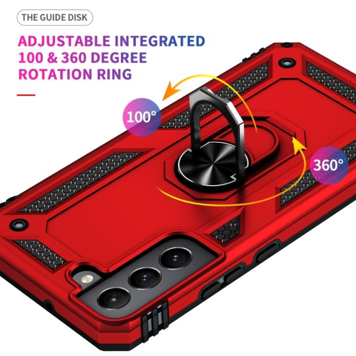 Bild 6,  Samsung Galaxy S22 Skal Ring Armor Hybrid Röd