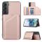  Samsung Galaxy S22 Skal Skin Touch Med Kortfack Roséguld