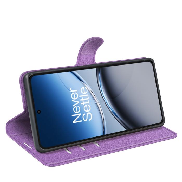 Bild 3,  OnePlus Nord 4 Fodral Litchi Läder Lila