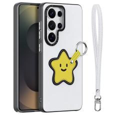 DUX DUCIS DUX DUCIS Samsung Galaxy S26 Ultra Skal PU-L&auml;der Stj&auml;rna Vit