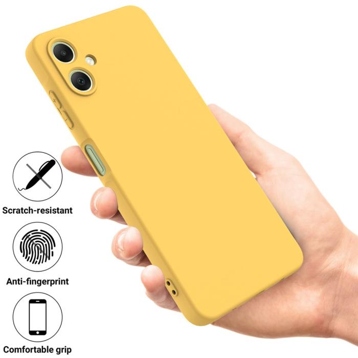Bild 2,  Samsung Galaxy A07 Skal Liquid Silikon Gul