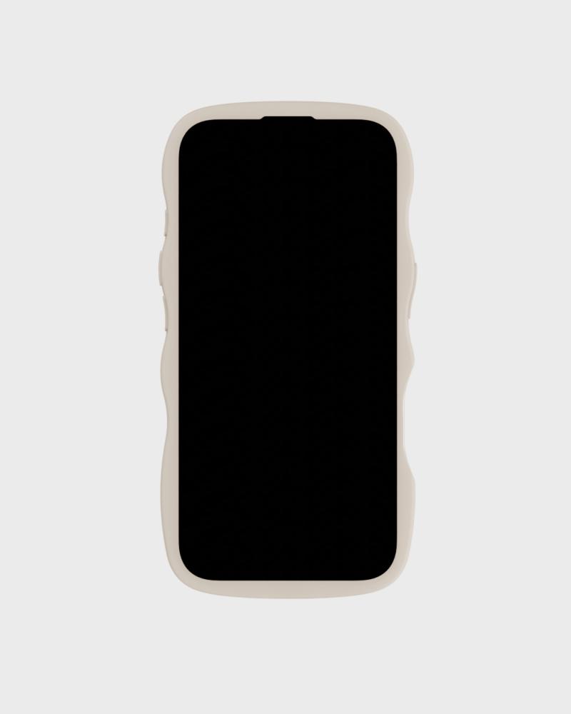 holdit holdit iPhone 16 Plus Skal Wavy Light Beige/Transparent