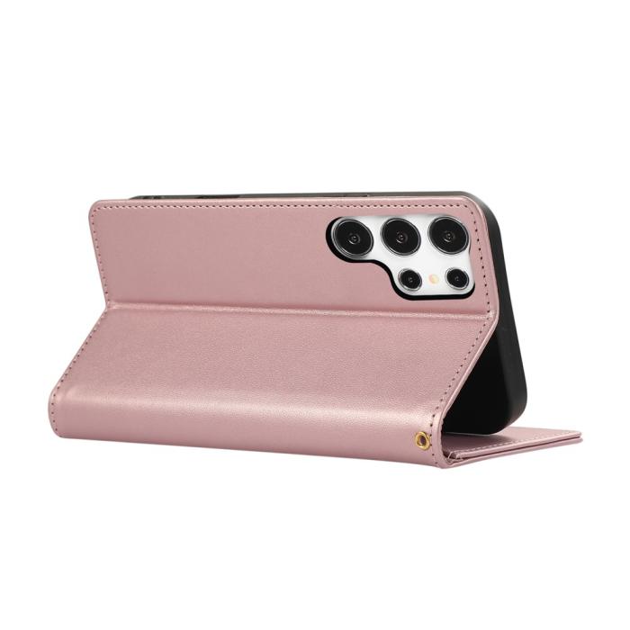 Bild 4,  Samsung Galaxy S26 Ultra Fodral RFID Rhombus Läder Roséguld