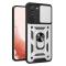  Samsung Galaxy S23 Plus Skal Ring CamShield Hybrid Silver