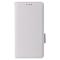  iPhone 15 Plus Fodral Litchi Textur Med Snodd Vit