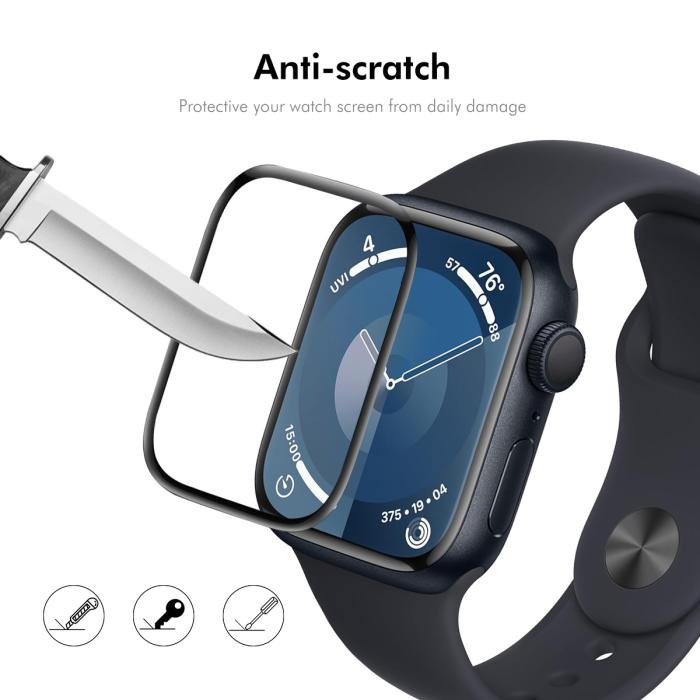 Bild 5, ENKAY ENKAY Apple Watch 10 46 mm Skärmskydd 2-PACK Heltäckande