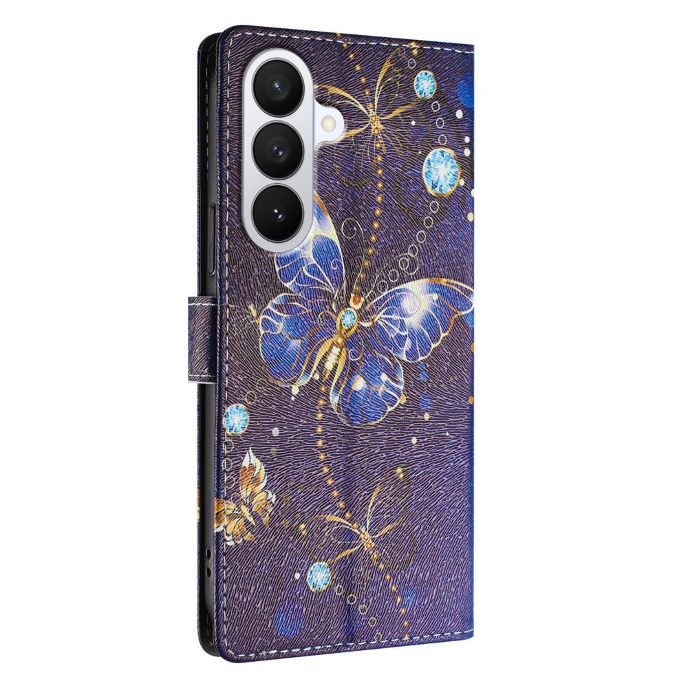  Samsung Galaxy S26 Fodral Med Tryck Blå Fjäril