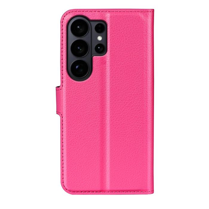 Bild 3,  Samsung Galaxy S26 Ultra Fodral Litchi Läder Rosa