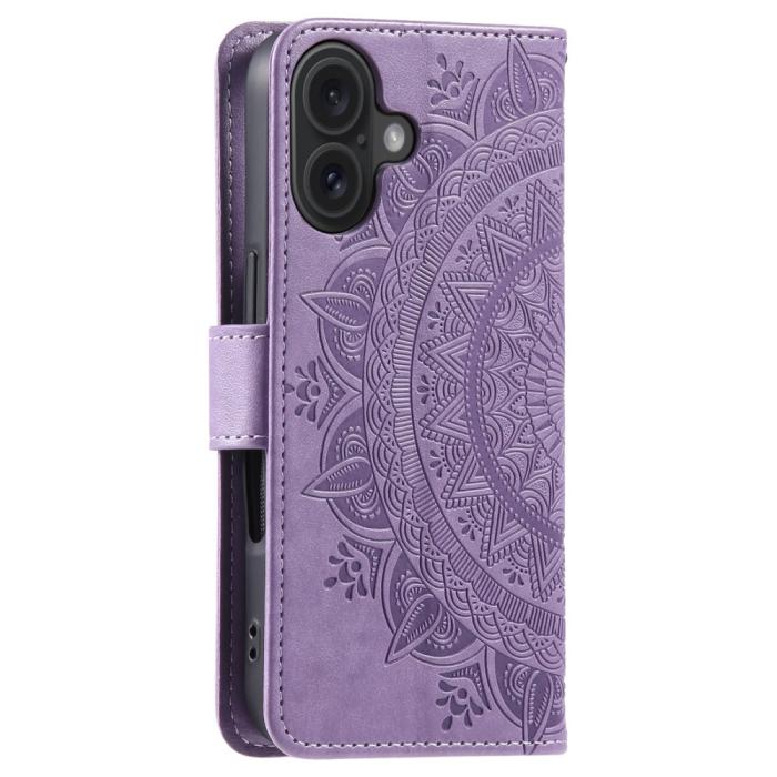 Bild 6,  iPhone 16 Fodral Mandala Läder Lila