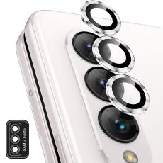 ENKAY ENKAY Galaxy Z Fold 5 Linsskydd Aluminium H&auml;rdat Glas Silver