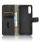 Sony Xperia 10 III - Skin Touch Läder Fodral - Svart