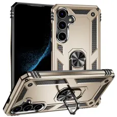  Samsung Galaxy S24 Skal Hybrid Armor Ring Guld